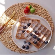 巧克力味华芙饼简单又好吃爱了爱了