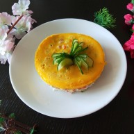 微波炉食谱三丁蒸蛋糕