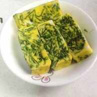 菠菜鸡蛋糕