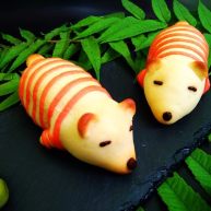 ＃甜味＃暖暖熊香肠烧果子