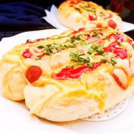 早餐香葱芝士肠子包