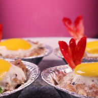 往虾里打入一颗蛋——虾扯蛋