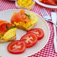 三文鱼鸡蛋三明治