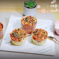 肉松海苔麦芬蛋糕