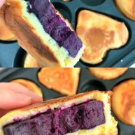改良版紫薯芝士车轮饼