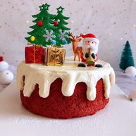 圣诞款红丝绒蛋糕