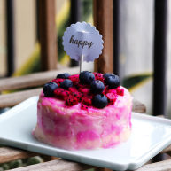 火龙果渐变蛋糕宝宝辅食