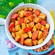 孜然火腿吐司丁