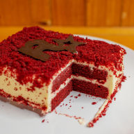 红丝绒蛋糕无需酪乳奶酪霜抹面