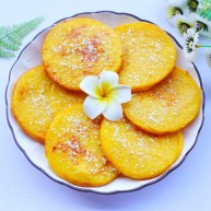 莲蓉馅南瓜椰蓉饼