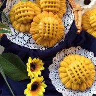 向日葵豆沙面包