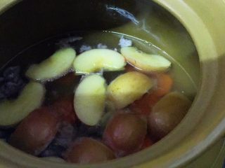 13、苹果滋养汤,汤滚了转小火，煲40分钟