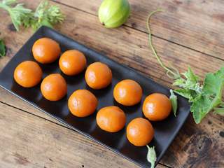 18、金沙南瓜馅,金灿灿的南瓜球