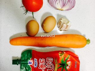 1、花样吃蛋—你好呀，北非蛋！,将所需材料准备好（家里没有青椒所以没放，有的话最好放一些颜色更漂亮）