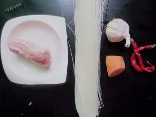 1、蚂蚁上树,准备食材