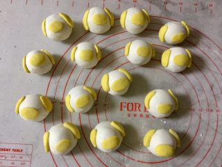 15、小萌狗黑芝麻汤圆,全部粘好。