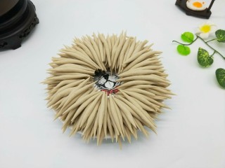 9、凉拌莜面鱼鱼,依次做完的莜面鱼鱼，特别漂亮(^_^)