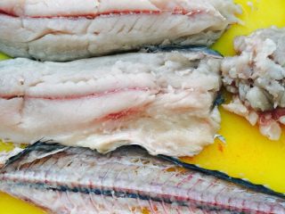 5、鲅鱼饺子,这是片出来的鱼肉