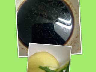 2、电饭煲豉油鸡,姜切片，葱切段，豉油倒入碗中加入花椒粉搅拌均匀