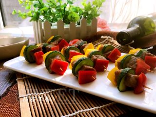 12、牛排时蔬串,成品2