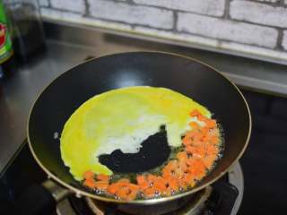 5、黄瓜蛋炒饭,再加入鸡蛋