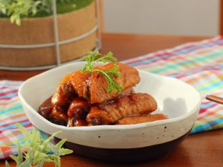 11、可乐鸡翅,装盘