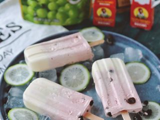 17、荔枝杨梅雪糕,成品