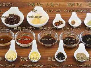 1、八宝牛肉酱,材料图