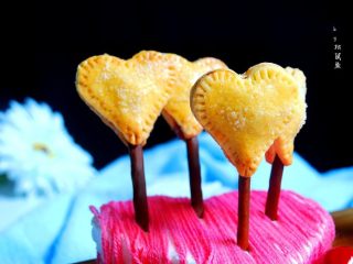 14、爱心夹心挞饼,成品照哦!