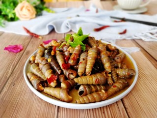 21、清明的应景佐酒小菜--香辣钉螺,成品图