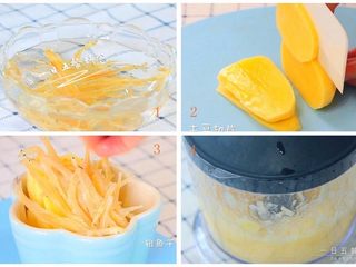 2、番茄土豆银鱼厚蛋烧,银鱼干提前泡2个小时。土豆切成片，土豆片和银鱼一起蒸15分钟。蒸好后，一起放入料理机，倒入一点水打成土豆银鱼泥。