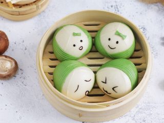 15、粽子表情包馒头,成品图。