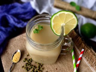 8、【瘦身解暑】小米绿豆饮,成品图