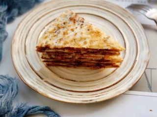 18、芝麻酱红糖饼,叠起来拍一张～