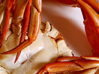 9、清蒸海蟹,也有人是直接活蟹放入锅中蒸，但是我个人还是比较喜欢先把蟹弄死再蒸，也比较好刷洗。