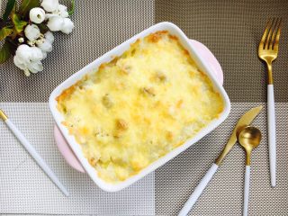 19、芝士虾仁焗饭,成品图