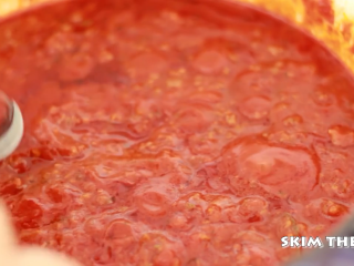 12、千层面,肉酱撇开油，拿走月桂叶