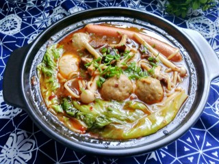 1、快手麻辣烫,先来一张成品图。