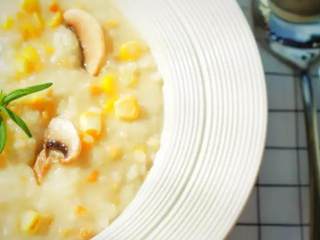 12、承味意大利糙米奶油蘑菇饭#发现粗粮之美#,然后承装出来就好了