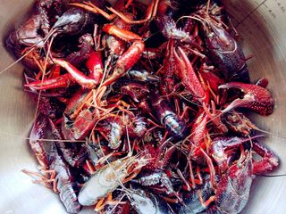 1、麻辣啤酒小龙虾,鲜活的小龙虾反复冲水,刷洗干净