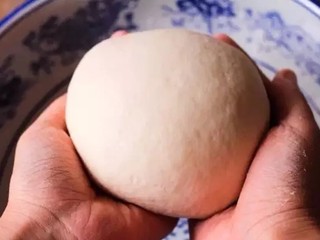 2、飘香酱香饼,和成光滑面团