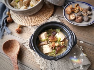 15、白菜豆腐煲,成品。