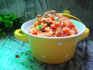 11、抖音爆红的海底捞番茄牛肉饭,最后撒上白芝麻、葱花，大功告成！！！！