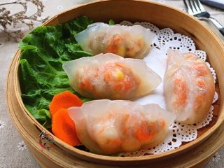 16、晶莹剔透又鲜又爽的水晶虾饺,成品图