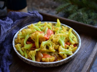 15、肉炒菜花,成品图