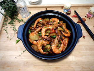 38、麻辣干锅虾➕吮指美味停不下,成品