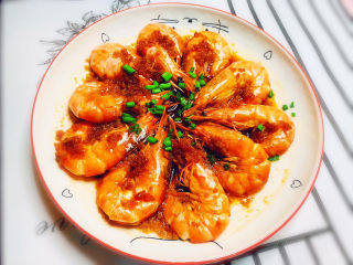 19、蒜蓉蒸大虾,蒜蓉蒸大虾,完成了!成品图!