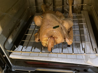 15、家庭版烤鸡,放入腌制好的鸡