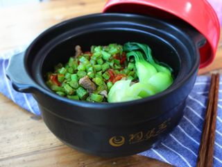 15、豆角煲仔饭,成品图2