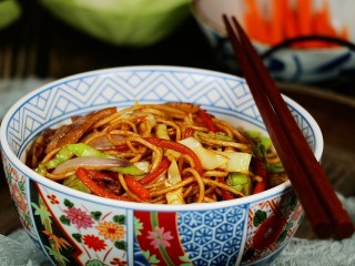 19、家常炒面。,效果图。